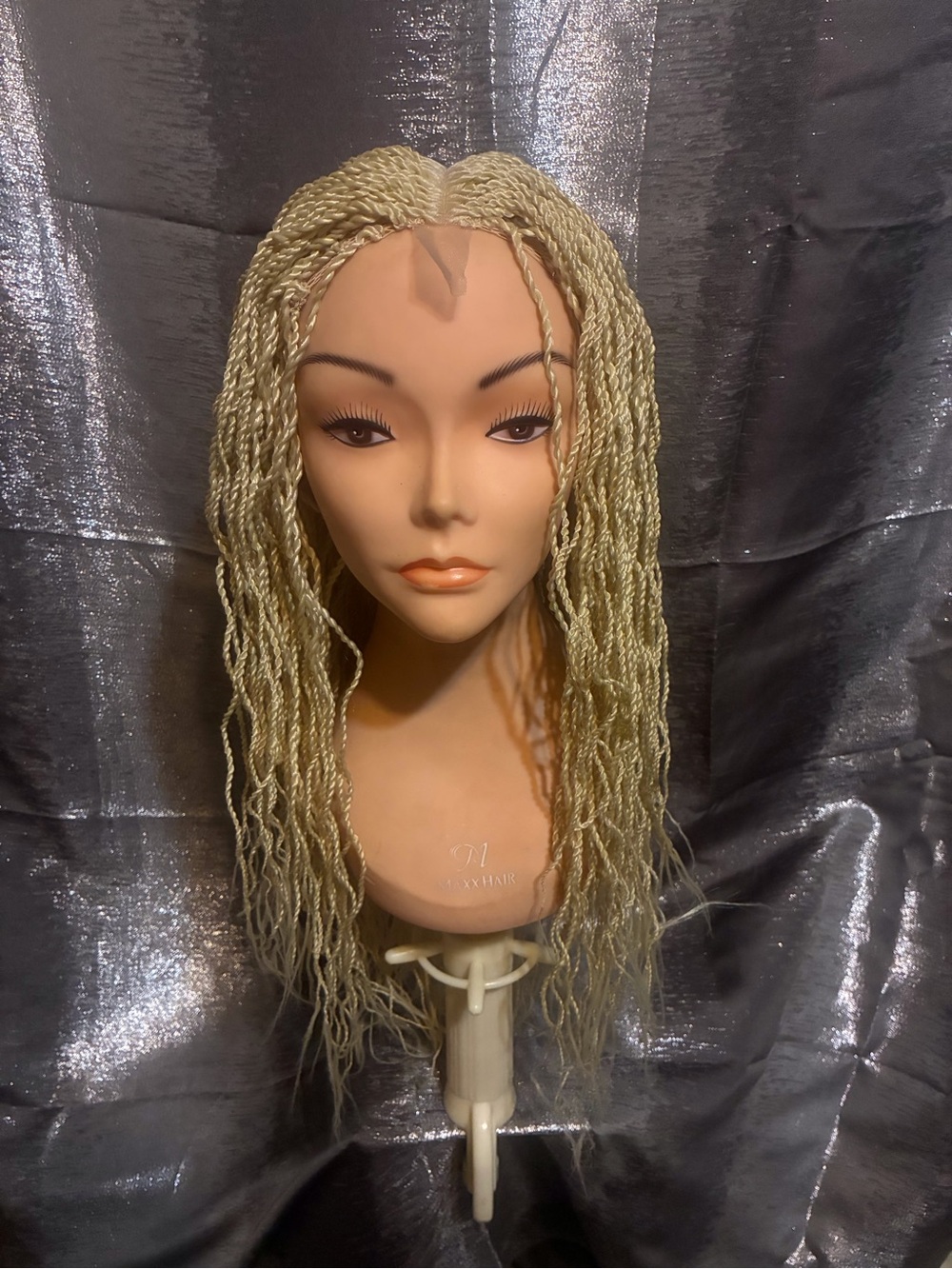 Blonde Braided Lace Front Wig - Women Hair